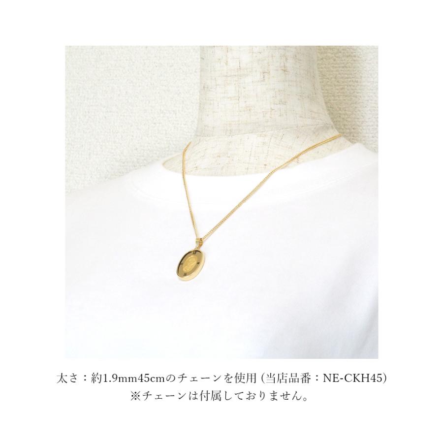 コイン 聖母マリア 純金 1g k24 24金 24k 18金枠 k18 18k ガラス付き
