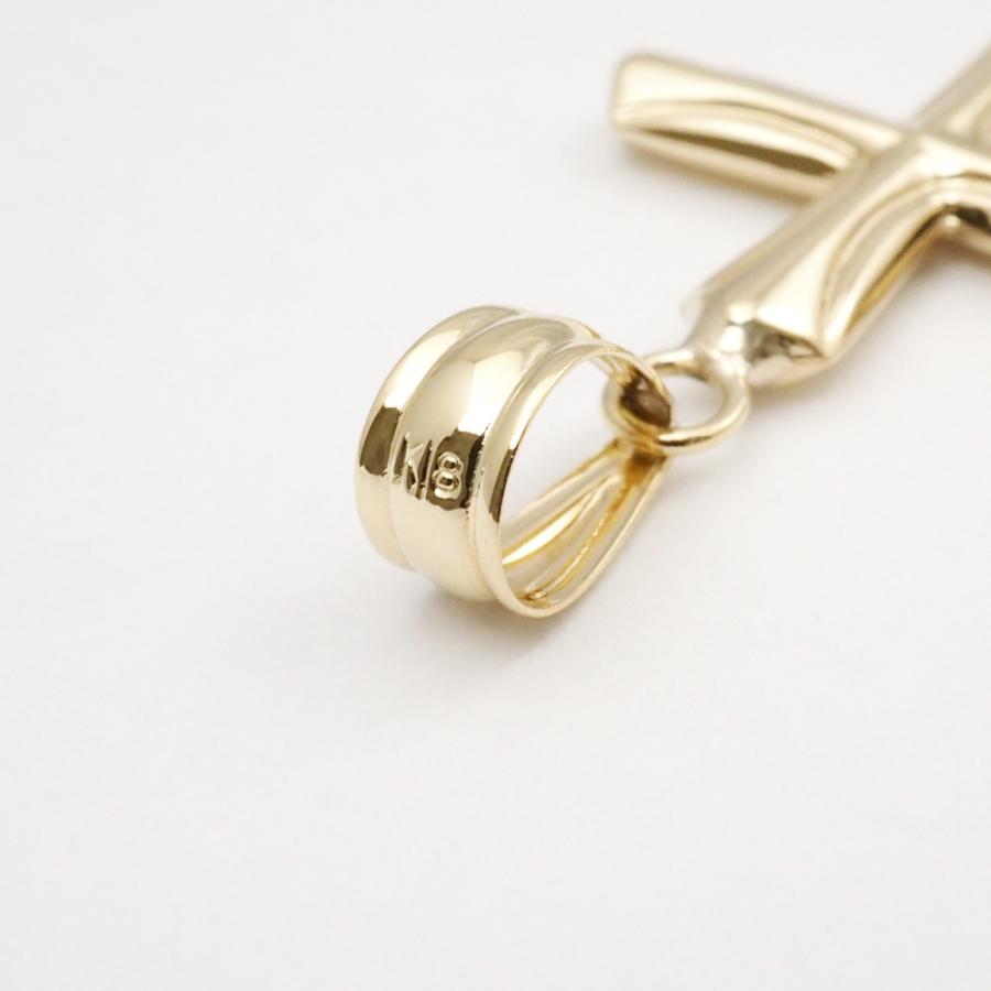 18金 クロスペンダント ペンダントトップ k18 ネックレス 18k 十字架