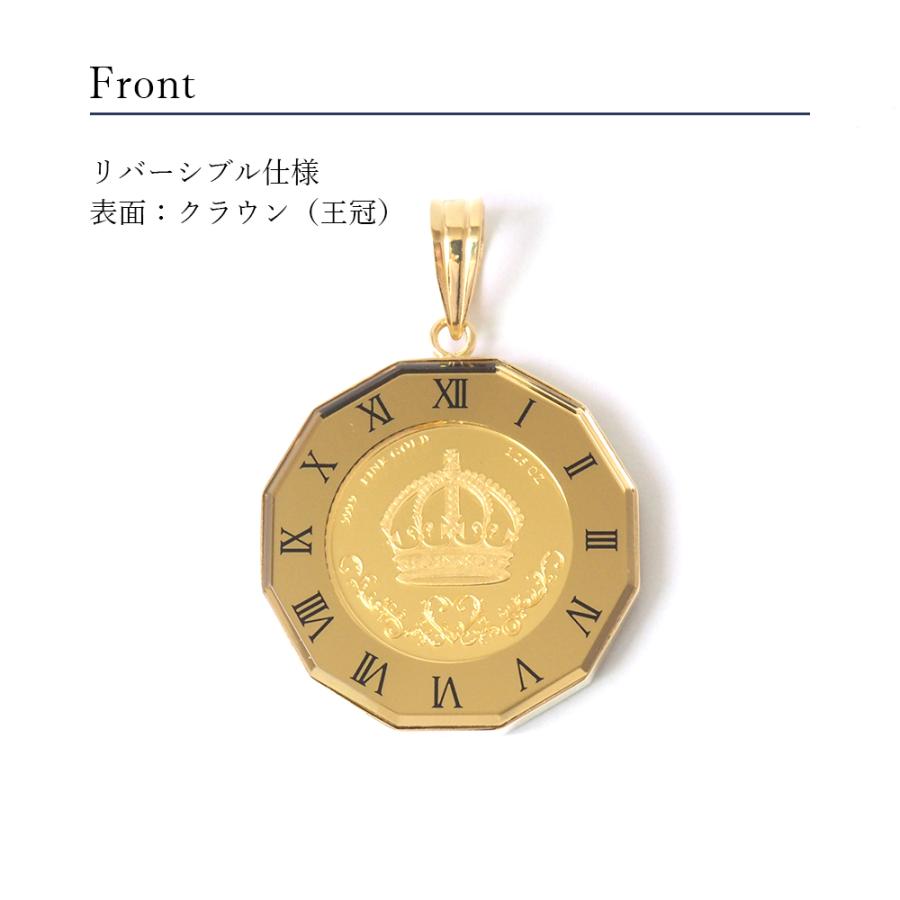 コイン クラウン 王冠 純金 k24 24金 24k 1/25oz k18 18金 18k 枠 獅子