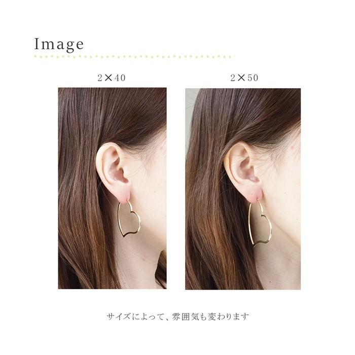 ピアス K18 18金 ハートフープピアス ２ ４０ １ペア 輪っか レディース Hpyg 2x40h ジュエリー D Planet 通販 Yahoo ショッピング
