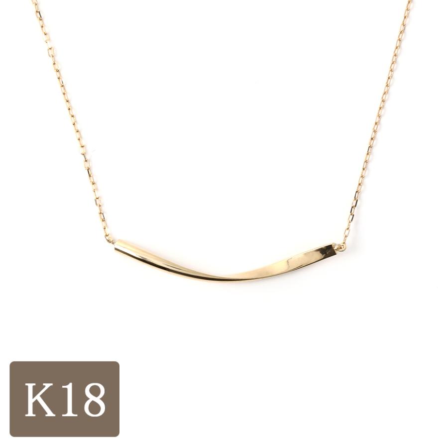 ネックレス バー 18k 18金 k18 ゴールド シンプル ライン 18金 ネックレス バー 18k 18金 k18 ゴールド シンプル ライン 18金