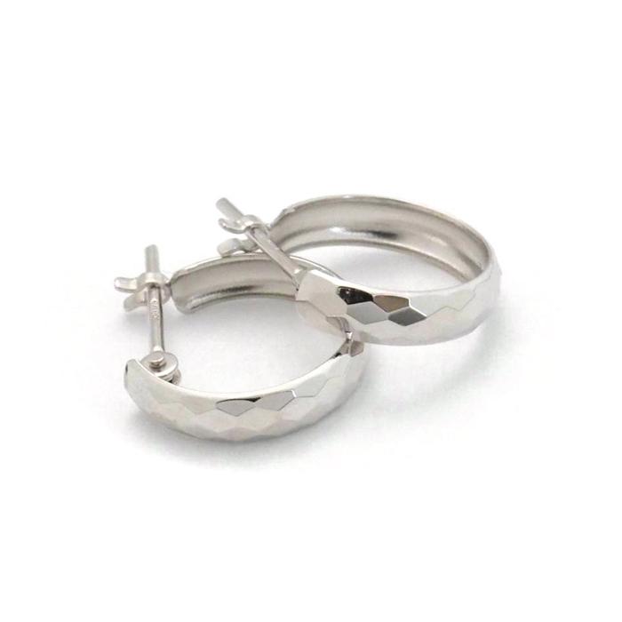 フープピアス 18k ホワイトゴールド 18金 ピアス k18wg フープ フープピアス 18k ホワイトゴールド 18金 ピアス k18wg フープ