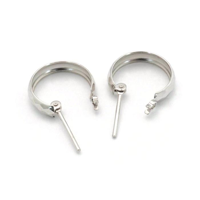 フープピアス 18k ホワイトゴールド 18金 ピアス k18wg フープ フープピアス 18k ホワイトゴールド 18金 ピアス k18wg フープ