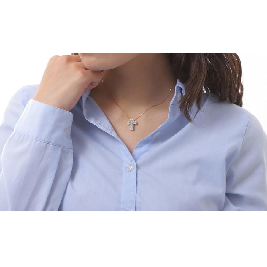 クロス ネックレス ダイヤモンド k18 18金ネックレス 18k YG WG クロス ネックレス ダイヤモンド k18 18金ネックレス 18k YG WG
