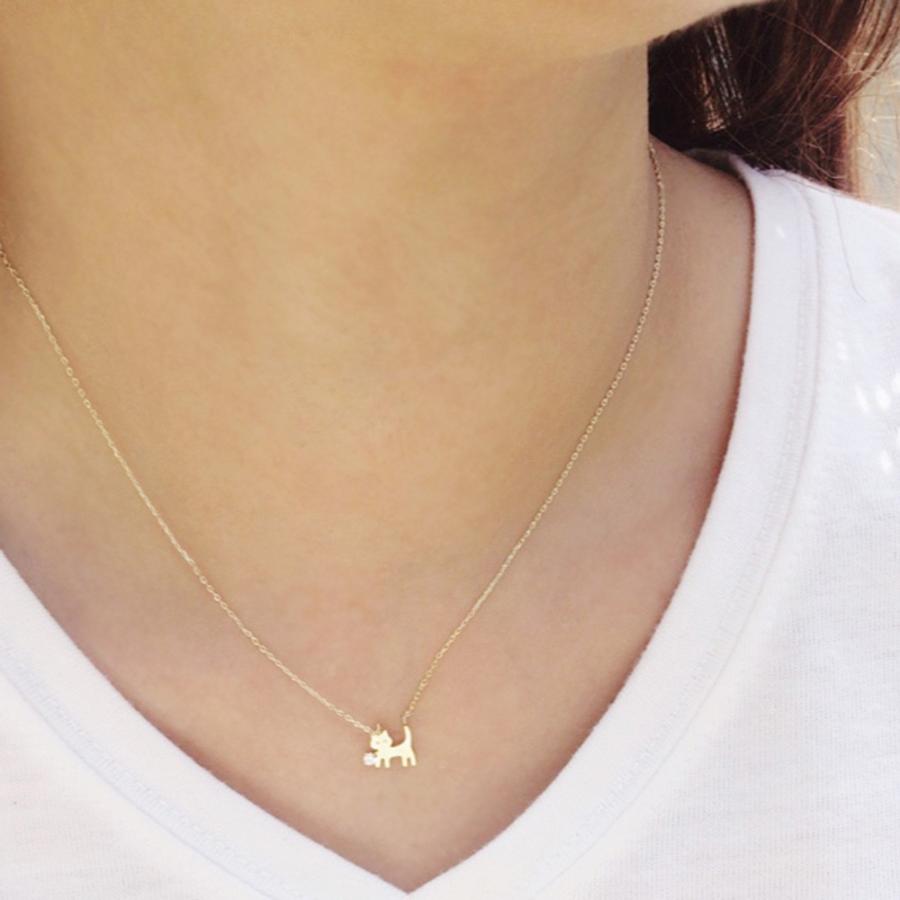 お散歩 ネコ ネックレス リング レディース ジルコニア 猫 アニマル 可愛い オープン記念 セール メール便送料無料 Mag Kavy4131 Delta Plus 通販 Yahoo ショッピング