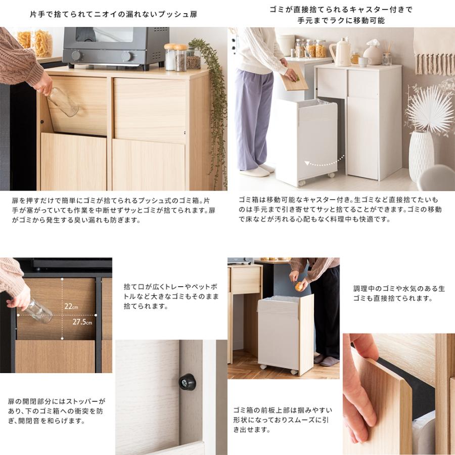 (12/5限定クーポン有)メーカー直送 宮武製作所 Helios(ヘリオス) DB-F2100-NA 分別キャスターダストボックス ゴミ箱 45L×2 ナチュラル | 宮武製作所 | 02