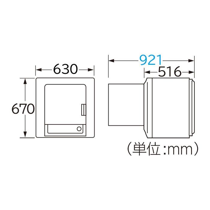 日立（HITACHI） DE-N60HV-W HITACHI 衣類乾燥機 乾燥容量 6kg ピュア