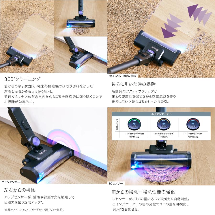 Shark（シャーク） PowerClean 360 IW4271JBK 掃除機 自動ゴミ収集