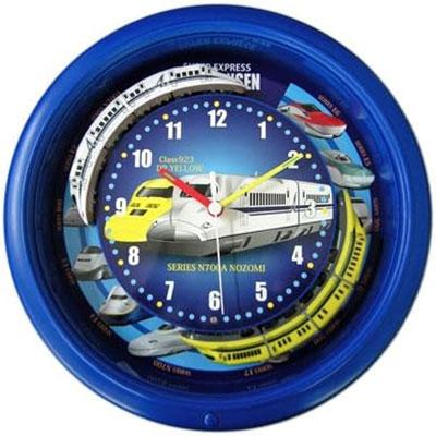 5/25限定クーポン有)SR-WC16001BL SRA ダブルトレイン新幹線クロック