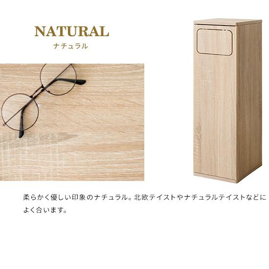 メーカー直送 プッシュダストボックス ゴミ箱 木目調 組立式 45Lポリ袋対応 宮武製作所 Empro(エンプロー) ナチュラル DB-800-NA_5