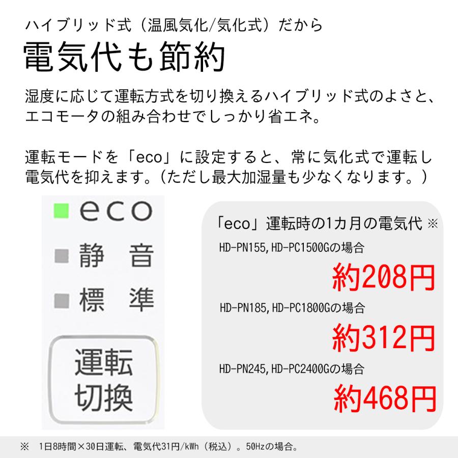 Dainichi 加湿器 HD-184(W) パワフル HD SERIES パワフルモデル | 加湿器 | 製品紹介 | ダイニチ工業株式
