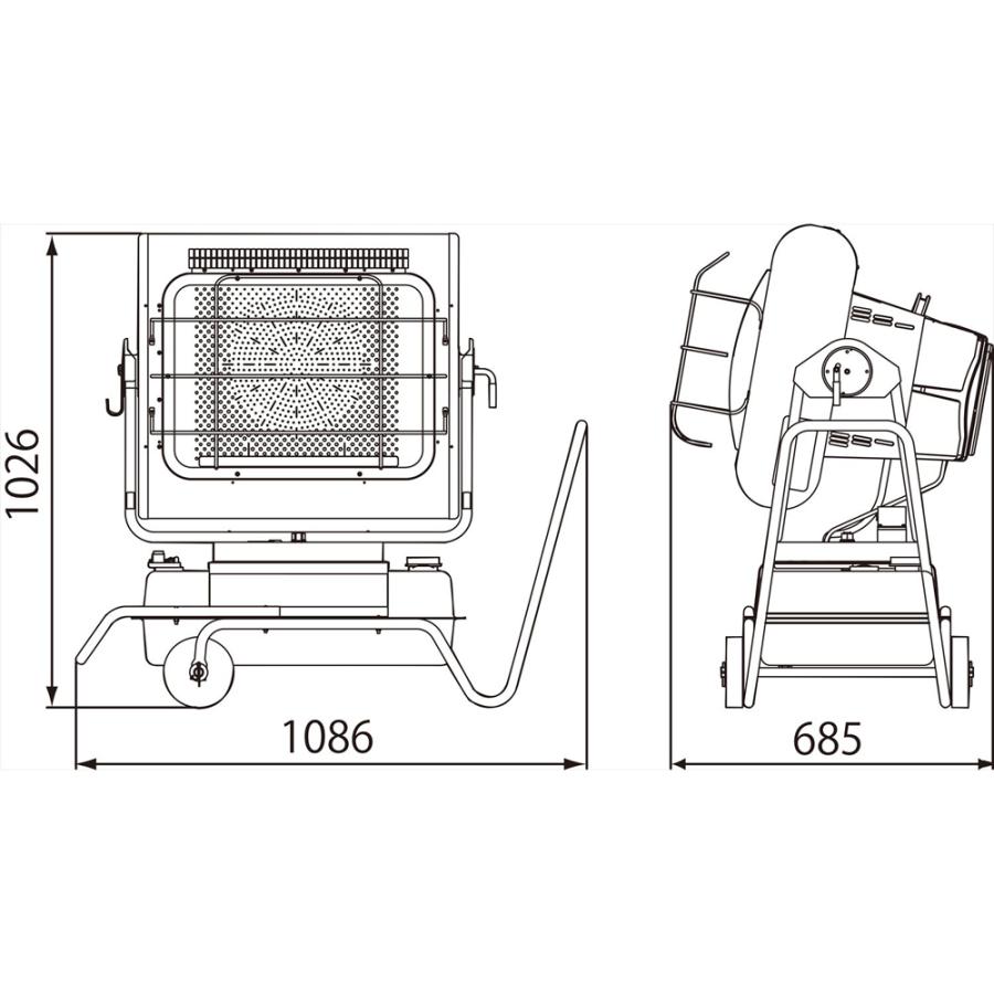 オリオン機械 メーカー直送 代引不可 日時指定不可 ジェットヒーター