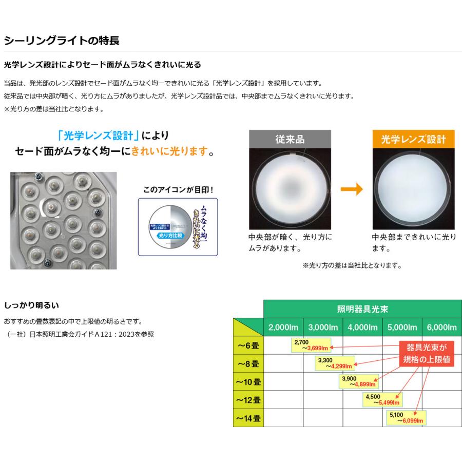 NVC Lighting LEDシーリングライト 〜12畳用 調光・調色タイプ