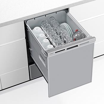 ビルトイン食器洗い乾燥機 ディープタイプ 幅45cm ドアパネル型 パナソニック M9シリーズ シルバー NP-45MD9S Panasonic_2