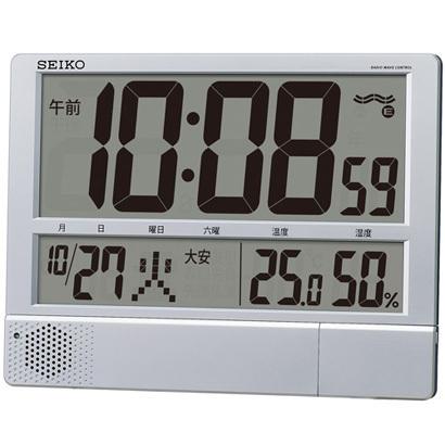 SQ434S SEIKO セイコー プログラム機能・温度・湿度つき 掛置兼用時計