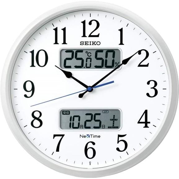 お取り寄せ 電波掛時計 セイコー ネクスタイム 白パール ZS250W SEIKO｜d-price｜02