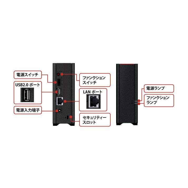 ☆バッファロー LS210DN0401B NAS 4TB 1ベイ LinkStation for SOHO