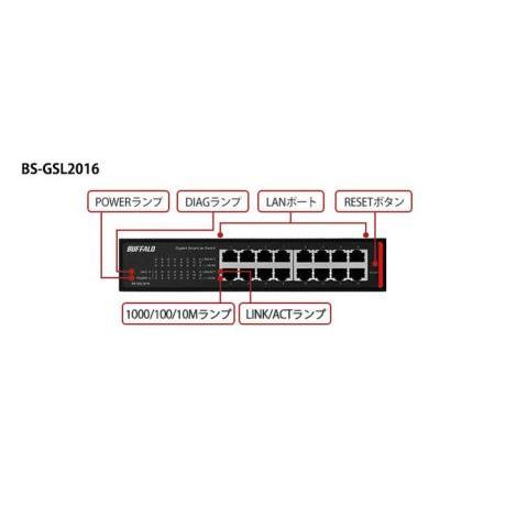 ☆バッファロー ギガビット16ポート スマートLiteスイッチングハブ