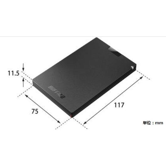☆バッファロー 外付けSSD SSD-PG2.0U3-BC [ブラック 容量：2000GB