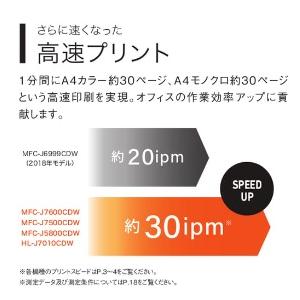 ★ブラザー FAX付モデル A3対応ハイスペック複合機 MFC-J7300CDW【プリンタ】【送料無料】の画像
