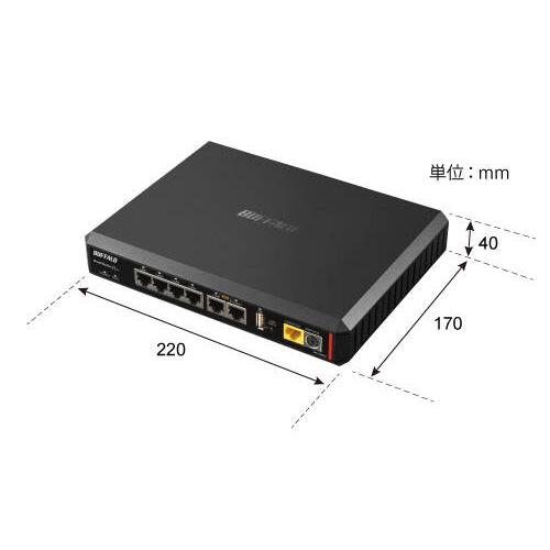 ☆バッファロー 法人向け VPNルーター 有線モデル VR-U500X [ブラック