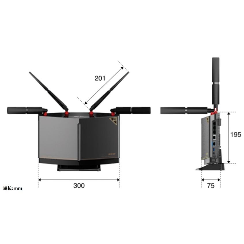 ☆バッファロー Wi-Fi 6E対応トライバンドルーター フラッグシップ
