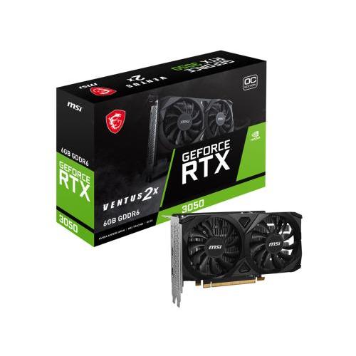 グラフィックボード・グラボ・ビデオカード MSI GeForce RTX 3050 VENTUS 2X 6GB ☆MSI GeForce RTX 3050 VENTUS 2X E 6G OC [PCIExp 6GB