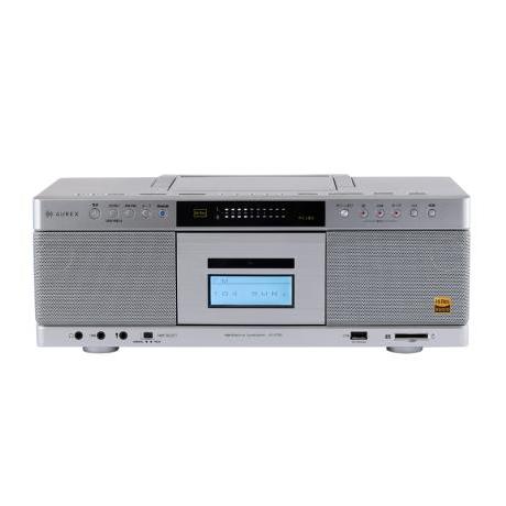 ☆東芝 AUREX AX-KCR90(S) シルバー ハイレゾ対応 SD USB CDラジオ