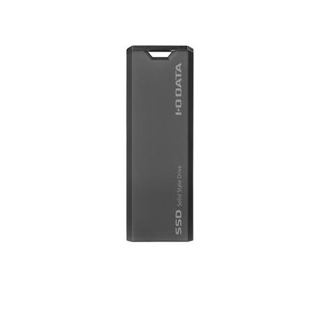 ★IODATA 外付けSSD SSPS-US1GR/Y [グレー×ブラック][容量：1000GB インターフェイス：USB3.2 Gen2 Type-A 読込速度：500MB/s]【SSD】【送料無料】の画像