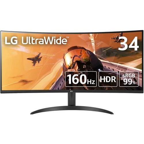 LG ウルトラワイドモニター 34WP60C-B 34インチ/21:9 曲面 Amazon.com: LG 34WP60C-B 34-Inch 21:9 Curved UltraWide QHD