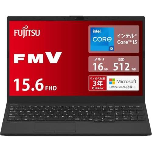 富士通 FMV Lite WA1/J2 FMVWJ2A152 ブラック 15.6 ☆富士通 / FMV Lite WA1/J2 FMVWJ2A152_AZ [ブラック] (Core i5・16GB