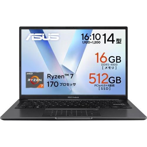 ☆ASUS / Vivobook 14 M1405NAQ-R7165BL インディーブラック (14インチ