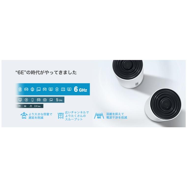 ☆TP-Link AXE5400 トライバンド メッシュWi-Fi 6Eシステム Deco XE75