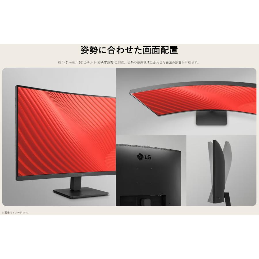 ☆LGエレクトロニクス 31.5型VAパネル 100Hz対応 曲面型 フルHD