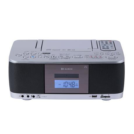 ☆東芝 AUREX AX-KCR70(S) シルバー SD USB CDラジカセ Bluetooth搭載