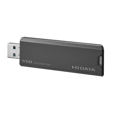 ☆IODATA 外付けSSD SSPS-US1GR/Y [グレー×ブラック][容量：1000GB