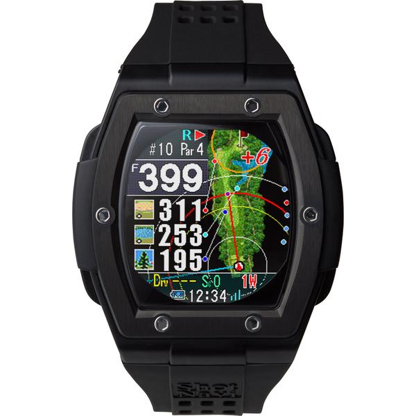 ☆Shotnavi Crest BK [腕時計型距離計測器 ショットナビ クレスト