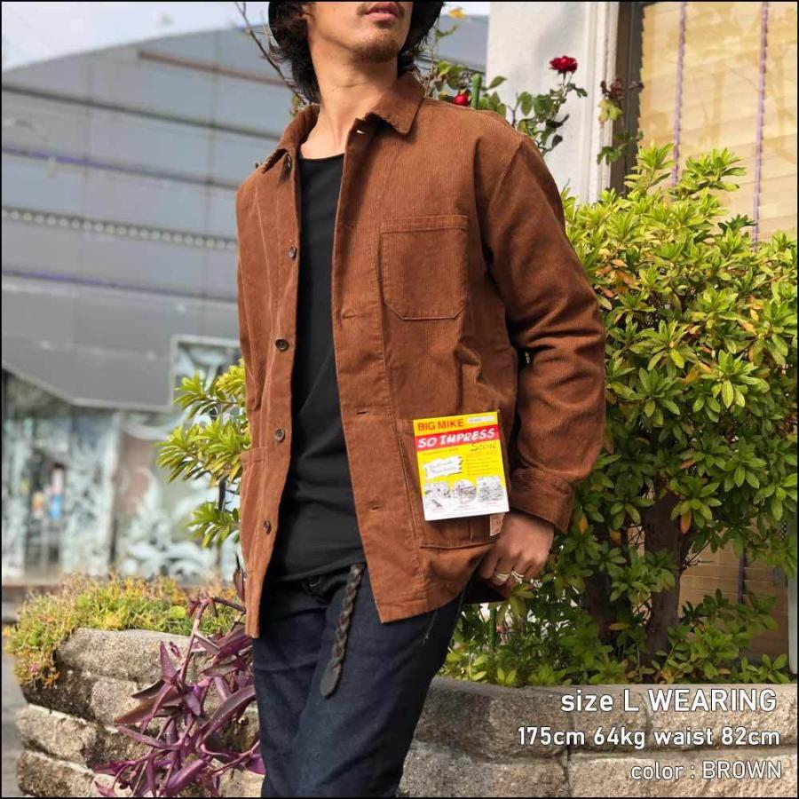 BIG MIKE / CORDUROY COVERALL JACKET / 102036004 ビッグマイク carhartt dickeys ワーク カーハート ディッキーズ セットアップ シンプル｜d-river｜13