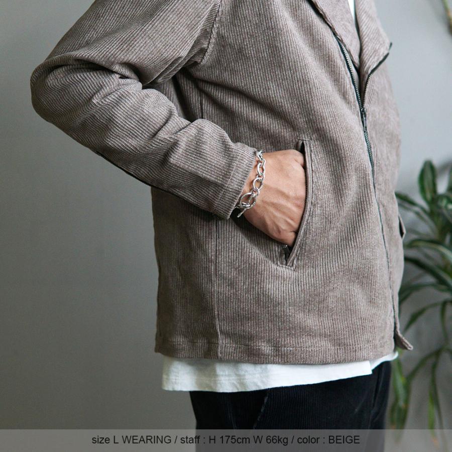 TURN ME ON 【40%OFF】TURN ストレッチコーデュロイ ダブルライダース  