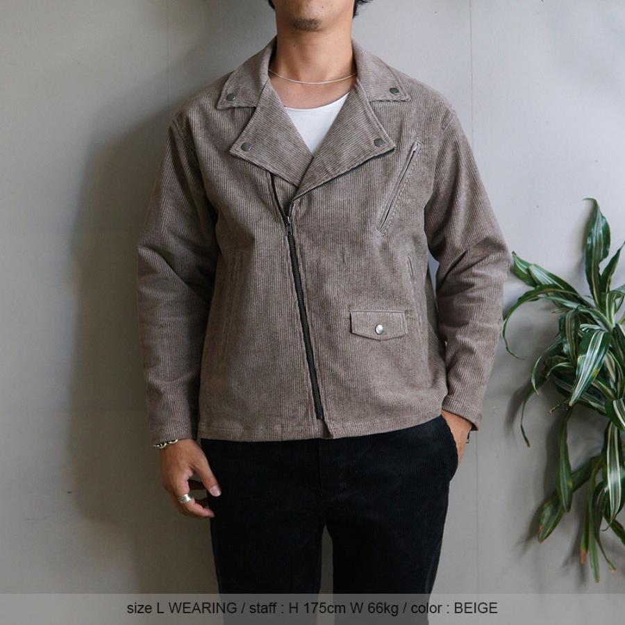 TURN ME ON ストレッチコーデュロイ ダブルライダースJK 424-056