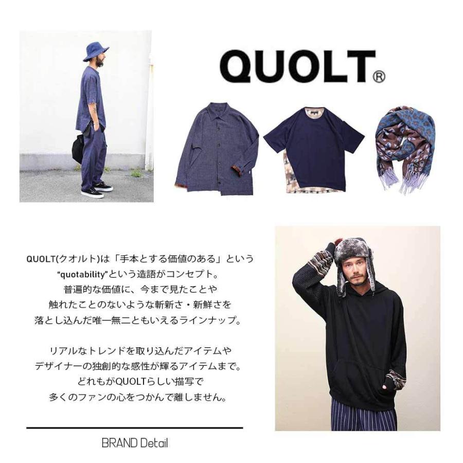 QUOLT / WEATHER JACKET / 901T-1541 クオルト デザイナー Tシャツ アウター ジャケット マウンテンパーカー レイヤージャケット アウトドア クオルト