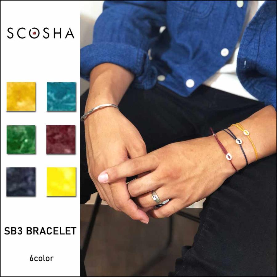 SCOSHA / SB3 Cord Bracelet / bracelet-SB3 スコーシャ コード 