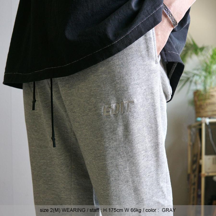 2024SS新作 EDIT CLOTHING Logo Sweat Pants ED-370 エディットクロージング ブランド メンズ 公式通販 スウェットパンツ 半袖 長袖 Tシャツ デニム ジャケット｜d-river｜15