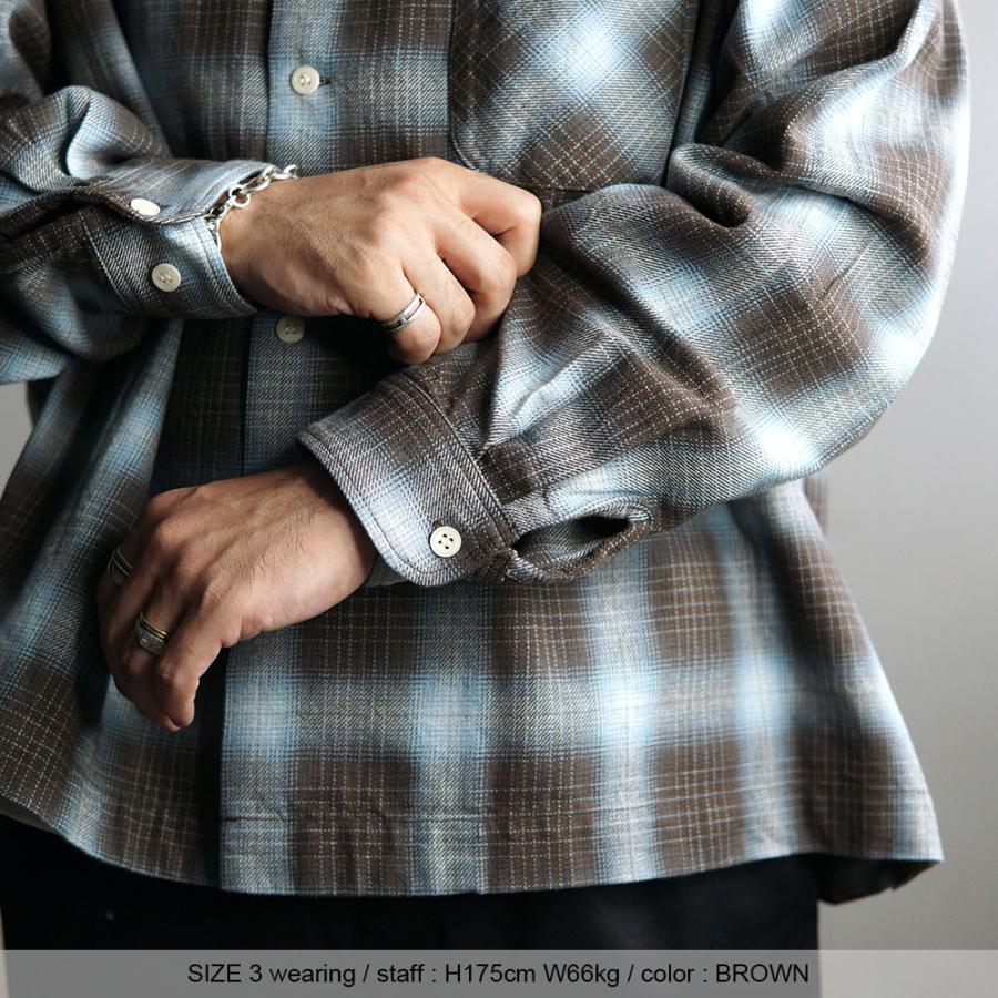 H.UNIT STORE LABEL 2026AW新作 H.UNIT Indigo Check Shirt H-SH068