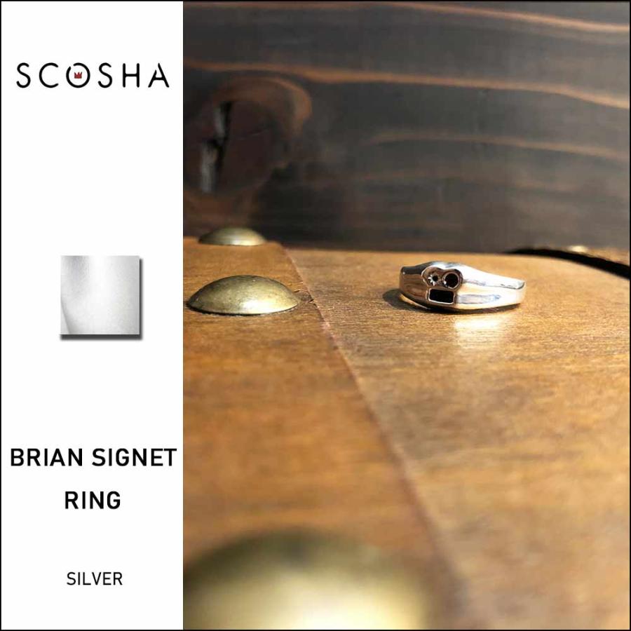 SCOSHA / BRAIN SIGNET RING / MR56SS スコーシャ ジュエリー シルバーアクセサリー リング ブレスレット  アンクレット 重ね付け