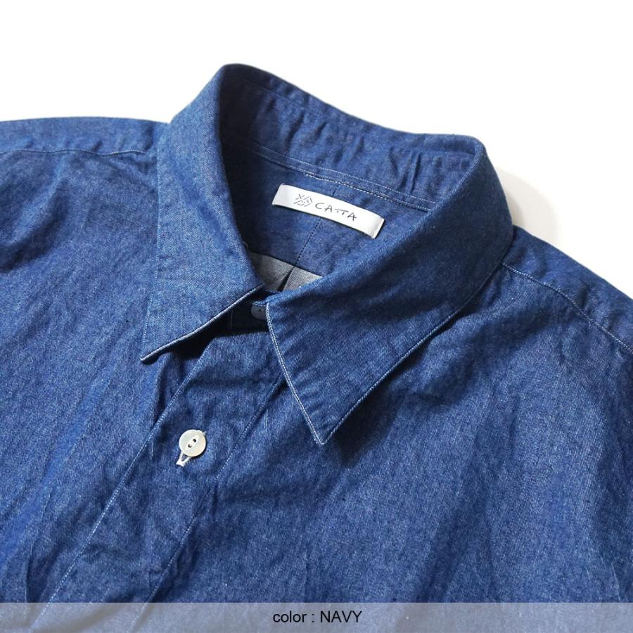 CATTA REGULAR COLLAR W-POCKET SHIRT -DENIM RG-01WP カッタ ブランド メンズ 公式通販 取扱店 福岡 シャツ 長袖 半袖 パンツ |  | 03
