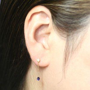 チャーム 手作り アイオライト 3ｘ4 ペアシェイプ