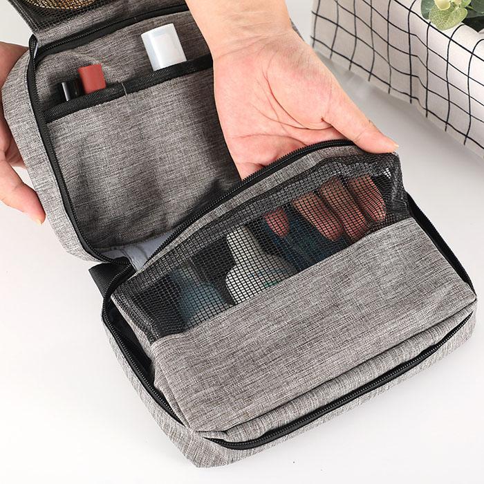 トラベルポーチ 吊り下げ フック付き 旅行 メイク 化粧 壁掛け 収納 便利グッズ エチケット ハンガー トラベル | ブランド登録なし | 10