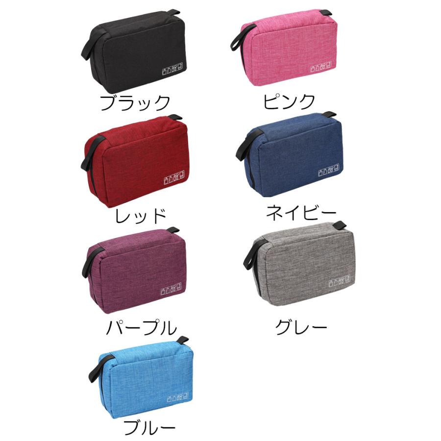 トラベルポーチ 吊り下げ フック付き 旅行 メイク 化粧 壁掛け 収納 便利グッズ エチケット ハンガー トラベル | ブランド登録なし | 15