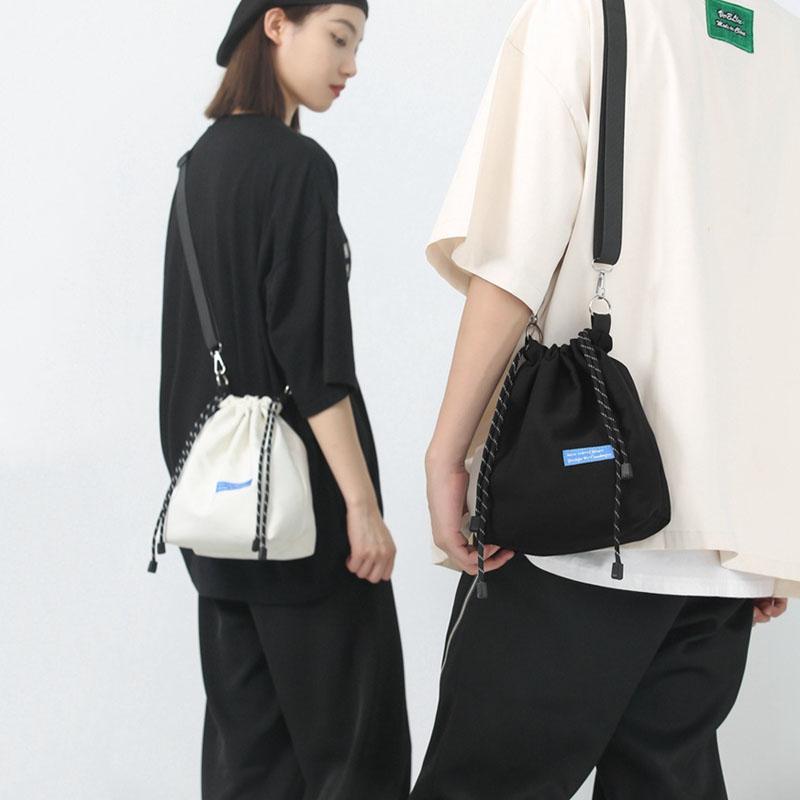 巾着ショルダーバッグ 軽量 肩がけ スマホショルダー シンプル 小さめ 小物入れ 斜めがけ レディース | ブランド登録なし | 01